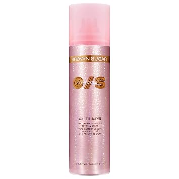 O/S P4trick St4rrr On Til Dawn Mattifying Sunscreen Makeup Setting Spray SPF 28 - Brown Sugar - Shimmer finish - Standard Size 3.4 oz/143 mL