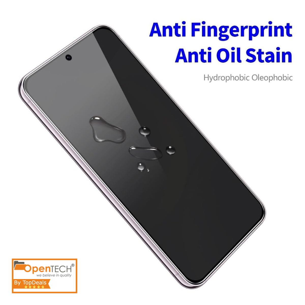 OpenTech® Privacy Tempered Glass Screen Protector Compatible for Samsung Galaxy S24 / Samsung Galaxy S25 with Edge to Edge Coverage and Easy Installation kit — Amazon image 5