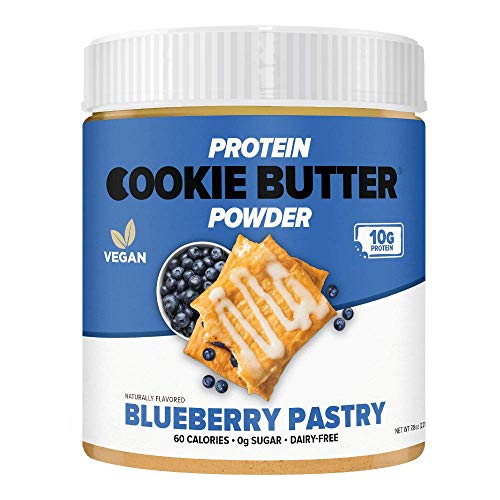 Flexible Dieting Lifestyle Vegan Protein Cookie Butter Powder - Blueberry Pastry | Dairy-Free, Keto-Friendly, Low Carb, Sugar-Free, Gluten-Free | Easy To Mix, Bake And Spread | 7.8Oz #TOP29