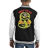  Cloud City 7 Sweep The Leg Cobrai Kai Logo Karate Kid Kid\'s Varsity Jacket