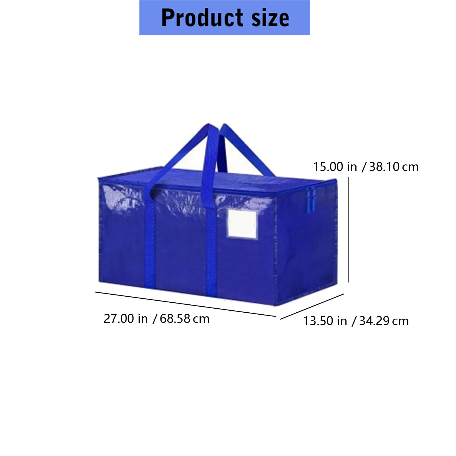Umzugs-Aufbewahrungstaschen, Polypropylen, gewebt, faltbar, für Kleidung, Decke, Verschluss für Zuhause, Wohnheim, Verpackung