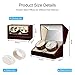 JQUEEN Automatic Quad Watch Winder with Double Quiet Mabuchi Motors