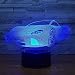 Produktbild Gaming Lights Moden Super Rennauto 3D 7 Farben Lampe visuelle LED Nachtlicht für Kinder Touch USB Tischlampe Lampara Lampe mit Fernbedienung