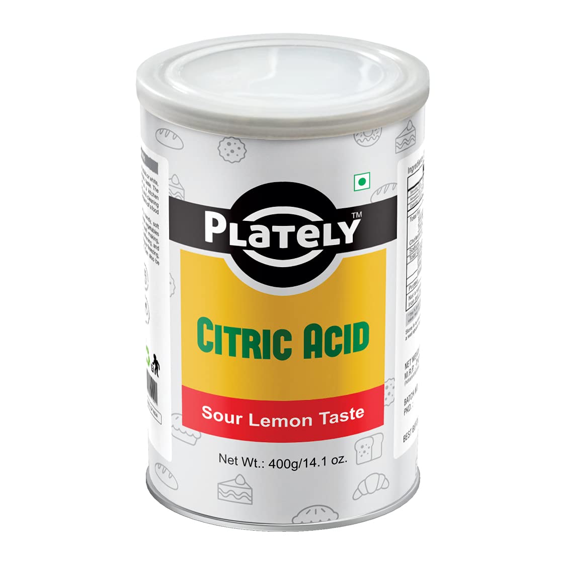 Plately - Citric Acid, 400g Nimbu phool | Lemon Salt | Tatri