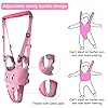 IULONEE Transpirable Bebés Ayudante para Caminar Asa Ajustable Asistente para Caminar para Niños Pequeños Niño de pie y para Caminar Arnés de Seguridad para Niños de 7-24 Meses (Mesh Rosa) #2