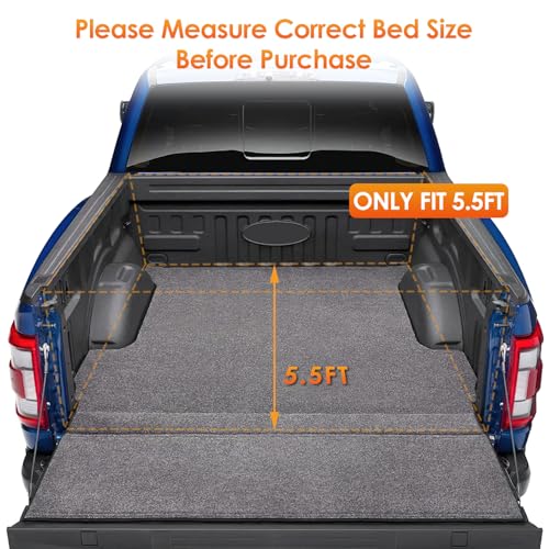 Image of Nilight Soft Tri-Fold Truck Bed Cover for Ford F150 2015-2026 5.5ft Bed