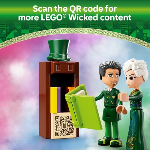 LEGO Wicked Welcome to Emerald City Building Toy - Wicked Toy for Kids, Ages 9+ - Gift for Girls and Boys with Tower Model, Glinda, & Elphaba Minidolls - 75684 - image 4