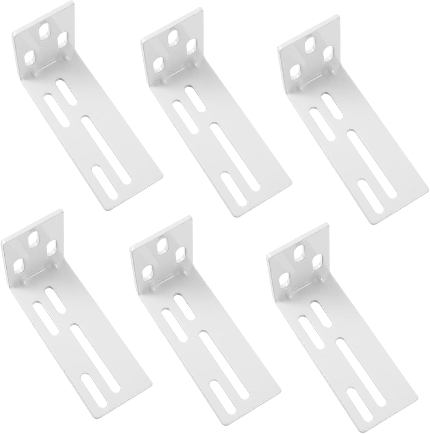 6Pcs Electric Curtain Track Mounting Code Curtain Installation Support for Home Office and Hotel Use Easy Install Household Curtain Accessories
