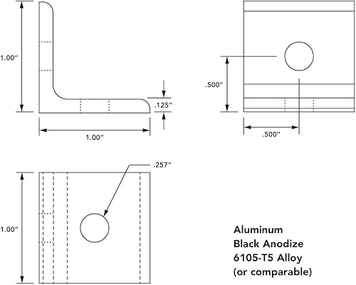 Miniatura 11 de 8020, 4108, 10 Series Aluminio LITE Soporte de esquina interior de 2 agujeros Soporte de ángulo de 90 grados para ranura en T extrusión extrusión