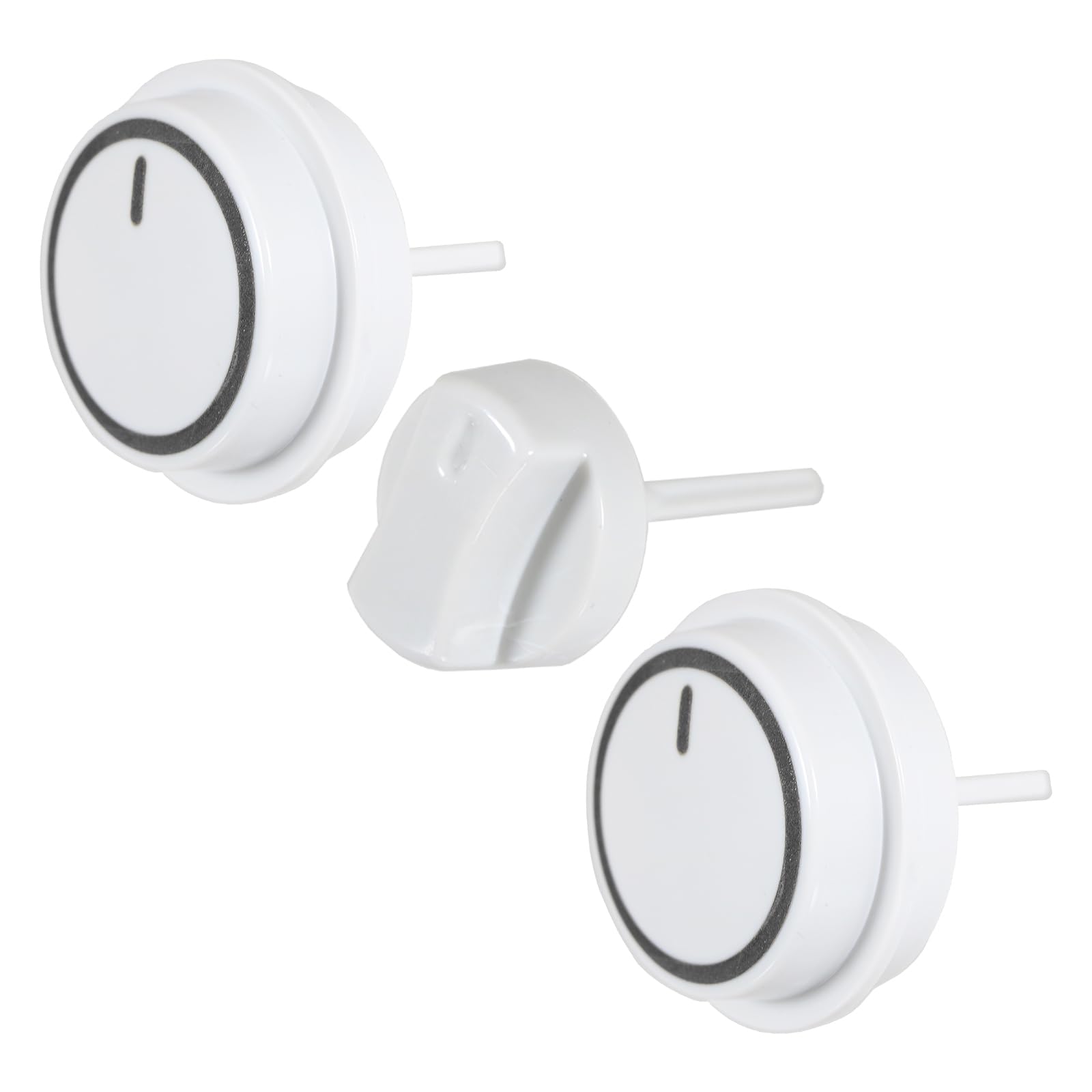 Spares2go Grey Control Knobs Kit For Vaillant Ecotec Plus Vih Vu Vui Vuw Boiler (Pack Of 3) Size 3