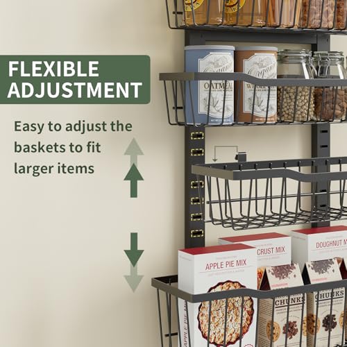 Eastherry-Over-The-Door-Organizer8-Tier-Over-The-Door-Pantry-Organizer-with-Adjustable-BasketsMetal-Hanging-Pantry-Organizers-and-Storage-for-Kitchen-Back-of-Door-Seasoning-Rack-Black