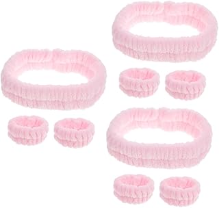 FOMIYES 3 Sets hair band wrist strap makeup towels elastic hair ties black suit spa facial headband and wrist face washing headband hair band for washing face supple hairbands fabric Miss