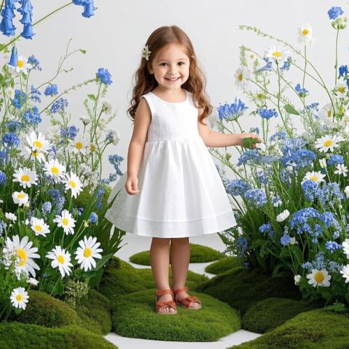 Image of Kiderence Toddler Flower Girl Sandals Open Toe Dress Shoes Wedding Party