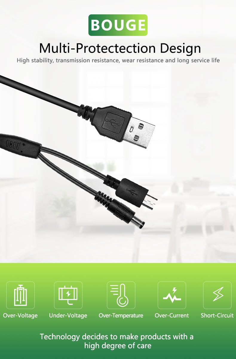 Câble de Charge USB pour Bousnic Collier de Dressage pour Chien, Remplacement du 2 en 1 Chargeur d'alimentation pour Bousnic Collier de Dressage pour Chien et la télécommande
