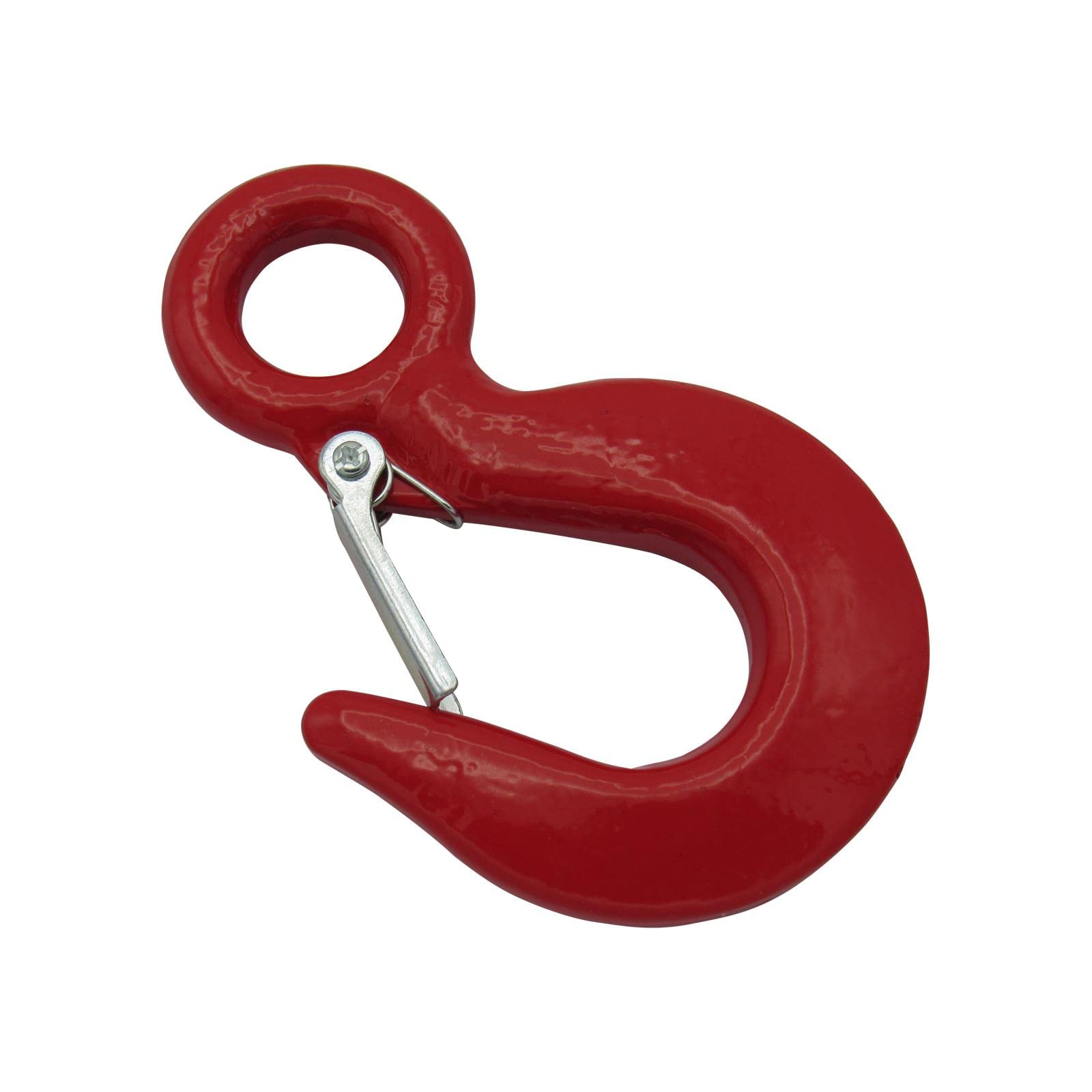 3 Ton Large Eye Hook With Safety Catch (Alloy Steel Lifting) Red 600988486461