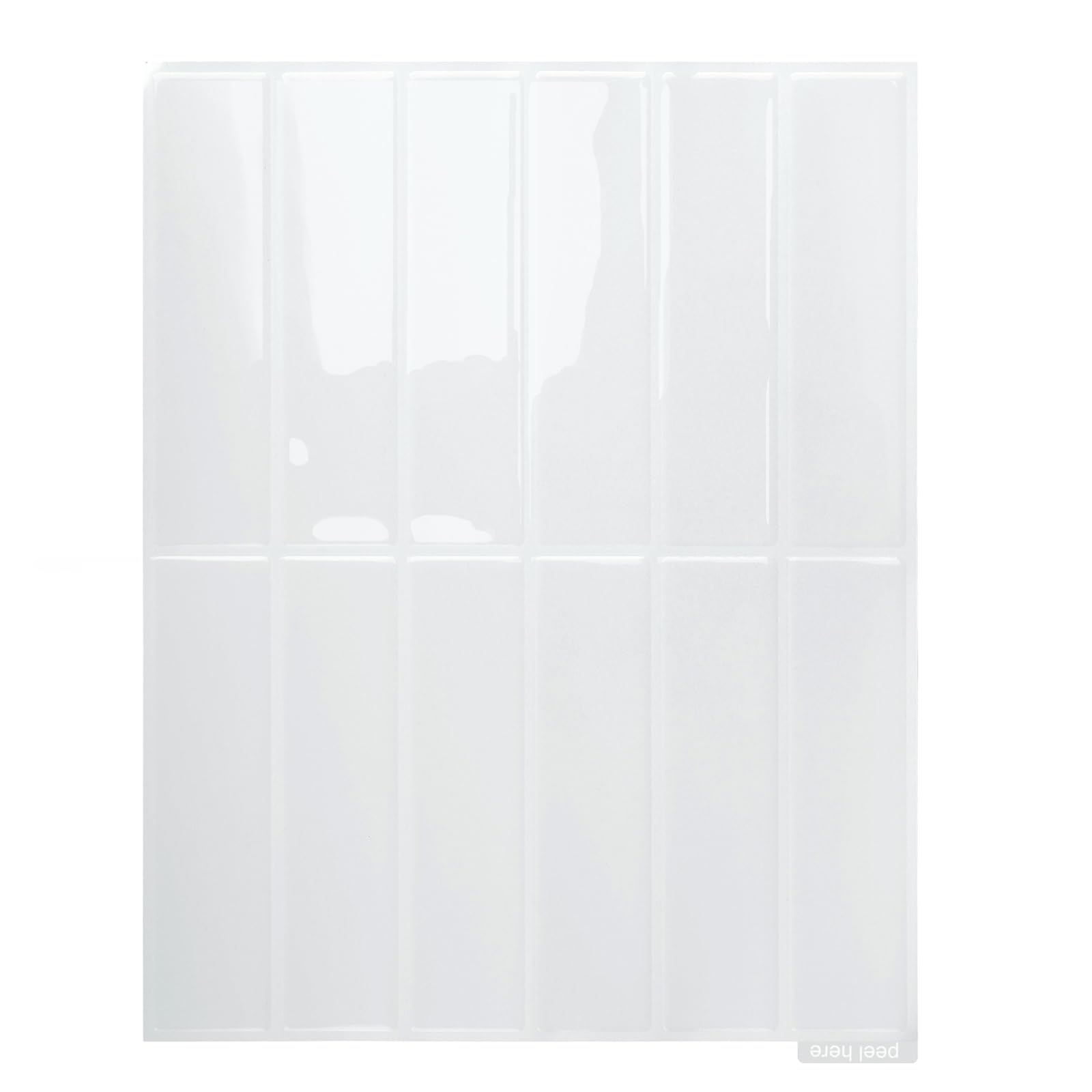 Décoration Murale en Vinyle Blanc, carrelage adhésif pour Cuisine
