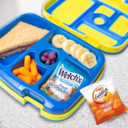 Image of Goldfish and Welch's Fruit Snacks for Back to School, 1 Box of Goldfish Cheddar Cheese Cracker Packs (20 Count) and 1 Box of Welch's Mixed Fruit Snack Packs (40 Count)