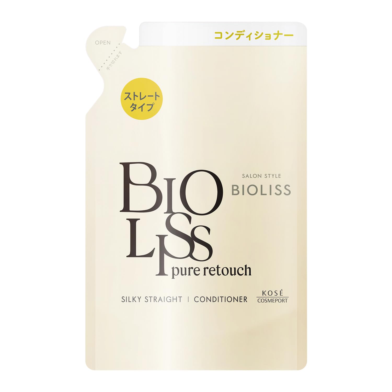 SALON STYLE(サロンスタイル) ビオリス ピュアレタッチ うねさぁら ヘア コンディショナー トリートメント つめかえ 340mL ストレートタイプ まっすぐさらさら うねり くせ毛