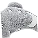 Toddmomy Cozy U-Shaped Pet Neck Pillow for Small Dogs and Cats Comfortable Calming Dark Design Indoor Use Promotes and Neck Support