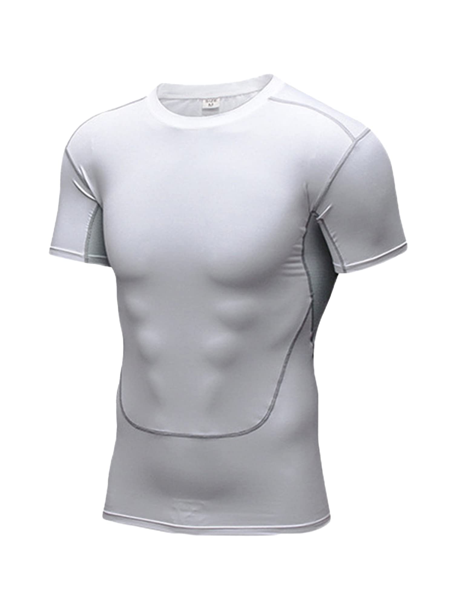 Mens Short Sleeve UPF 50+ Rash Guard Quick Dry Water Surf Swimming Shirt Athletic Gym Workout Running Shirt-image-38