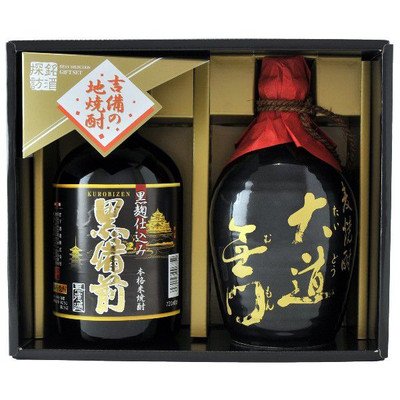Amazon.co.jp: 宮下酒造 本格米焼酎 黒備前・本格麦焼酎 大道無門2本