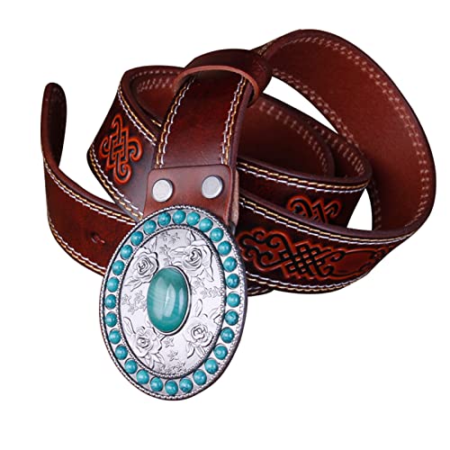Ceinture en cuir véritable pour en finir avec les ceintures fragiles grâce au style western robuste