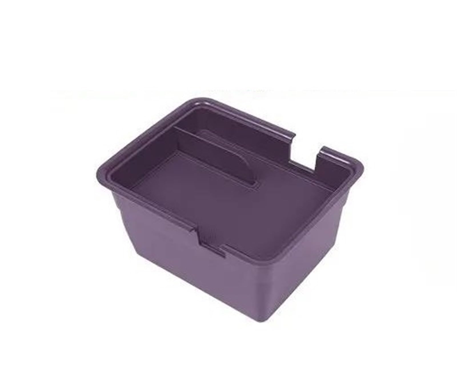 TOPOLVLCKC Armrest Storage Box For LEAPMOTOR B10 Center Console Armrest Box Expand Storage Organizer Car Interior Modification Accessories (Purple)
