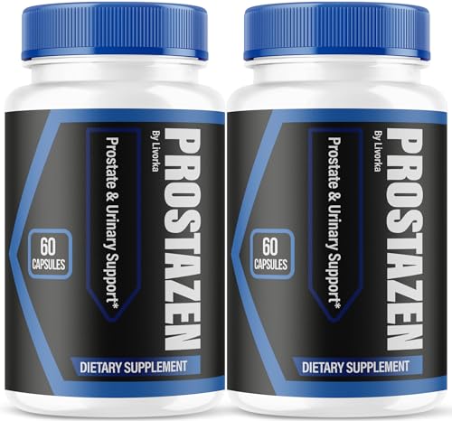 (2 Pack) Prostazen Capsules - Official Prostazen Pills Supplement for Men All Premium Plus for Men Advanced Support Natural Formula Prostazen Review 120 Capsules for 2 Months