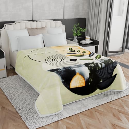 Image of Signature Special Limited Edition Super Soft Double Layered Blanket - 1100 GSM Winter Luxury - Reversible, Ultra Warm & Plush - King & Single Bed (Modern Serinity, Double)
