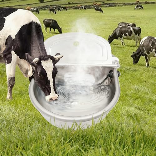 Produktbild von Beheizte Pferdetränke 220V Mit Thermostat – Frostsicher, Automatische Wasserstandskontrolle, Für Rinder, Schafe, Ziegen, Pferde
