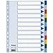 Produktbild Leitz 15262 Plastikregister, A4, Polyproplyen, 12 Blatt mit farbigen Taben, hellblau (10er Pack)