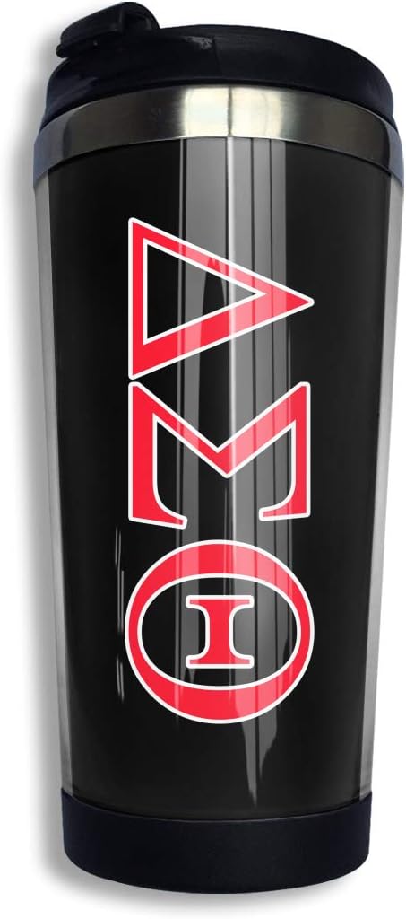 HOSYAMNG Delta Sigma Theta Stainless Steel Vacuum Insulated Travel Coffee Mug Cup 400 ML
