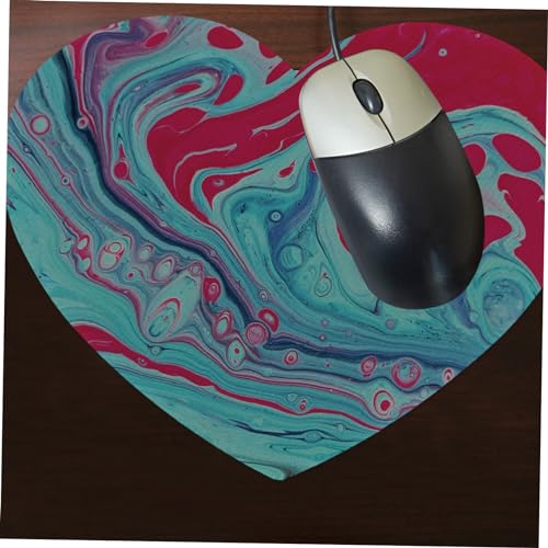Tapis de souris sublimation cœur antidérapant avec surface lisse confort - 2