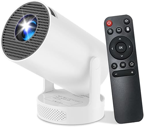 Mini proyector con WiFi y Bluetooth, compatible con proyector portátil 4K 1080P, proyectores inteligentes Android 11 HY300 PRO HIFI, corrección