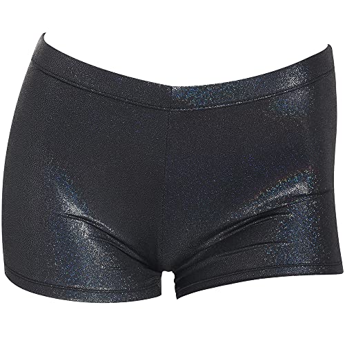 Lmcob Girls Gymnastics Shorts Sparkle Dance Tumbling Athletic Short Black(2188-06-L) #TOP14