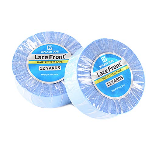 "Lace Front Support" Double Sided Roll Tapes Stickers Adhesive for Men Hair System Replacement Toupee Hair Extension Wig Bundles Hair Weave Closure Lace Frontal(12 Yards & 3/4 Inch)
