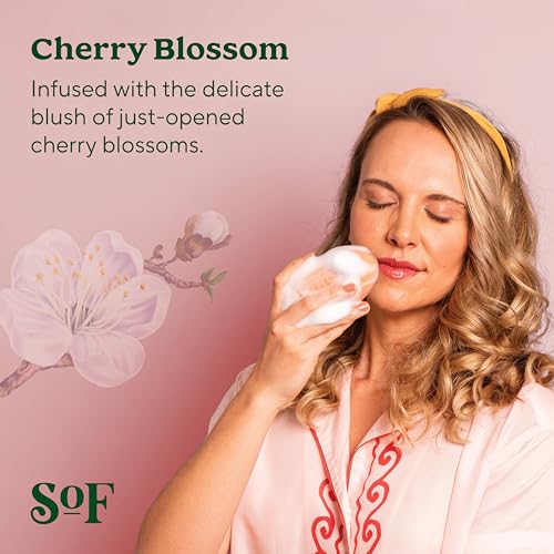 Cherry Blossom Clean Bar Soap by South of France Clean Body Care | Triple-Milled French Soap with Organic Shea Butter + Essential Oils | Vegan, Non-GMO Body Soap | 6 oz Bar - Image 4