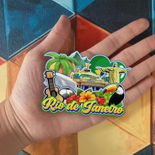Imán decorativo de refrigerador Quwsne Redondo miniatura 4