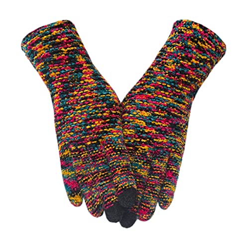 Tomily Unisex Winter Touch Screen Gloves Chenille...