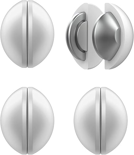 4 paquetes de pesas para cortina de ducha, envueltas en silicona magnéticas, resistentes, clips de forro de cortina de ducha de alta calidad,