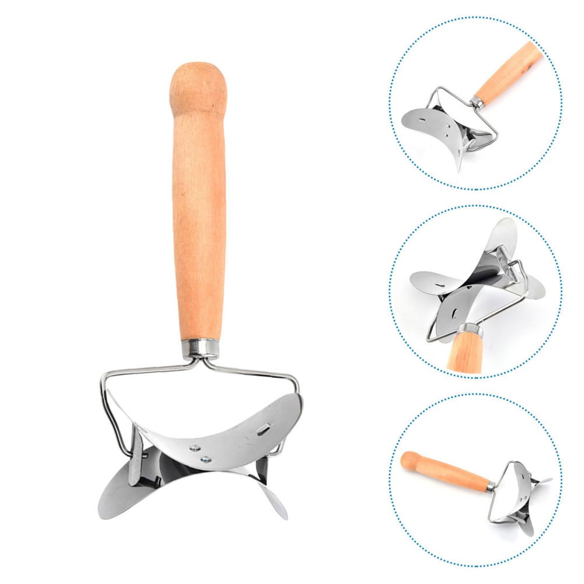 MAGICLULU 10pièces Outils De Découpe Acier Pour Peaux De Raviolis Avec Poignée Accessoire Pratique Pour Cuisine Et Restaurants