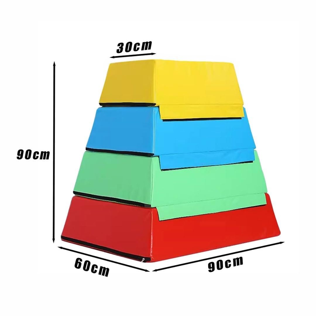 LICOME Foam Jump Box Heavy Soft Box for Home Gym,Children's Physical Fitness Training Box Jumping,Four Layers