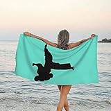 DENMER Karate Mikrofaser Super saugfähiges schnell trocknendes Strandtuch, weiches und bequemes Badetuch (vertikal)