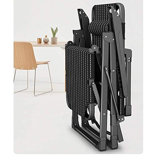 Chaise pliante structure métallique inclinable contre le mal de dos - 4