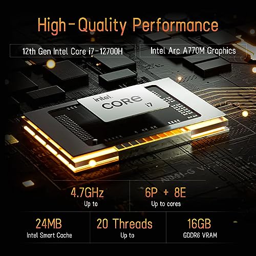 Image of Intel NUC 12 Enthusiast Mini PCs 14 Cores i7-12700H /Intel Arc A770M /32GB RAM /1TB SSD for Home /Audio-Visual /Business /Office (NUC12SNKi72)