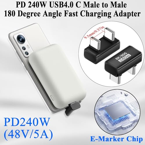 Image of Tobo Micro USB to USB Adapter Fire TV Stick, 90 Degree Left and Right (TD-1554CC)