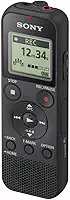 Sony Gravador de voz digital mono ICD-PX370 com gravador de voz USB embutido, preto