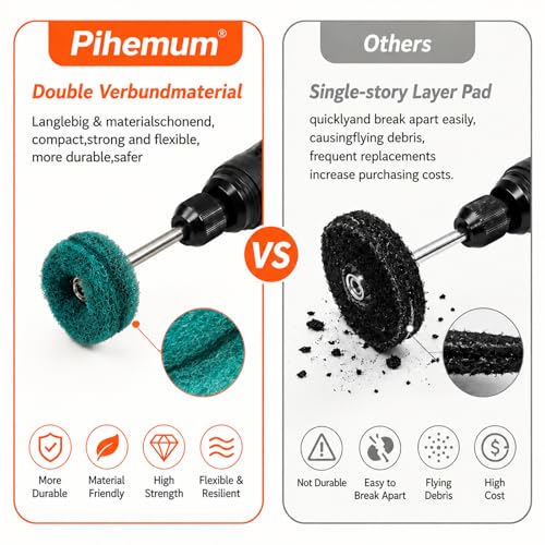 Image of 90-Piece Abrasive Buffing & Polishing Wheel Set - 1 /8 inch Shank, 1 inch (25mm) 80-800 Grit, 15 Wool Felt Buffing Wheels, Rotary Tool Polishing Kit for Metal, Jewelry, Wood, Glass