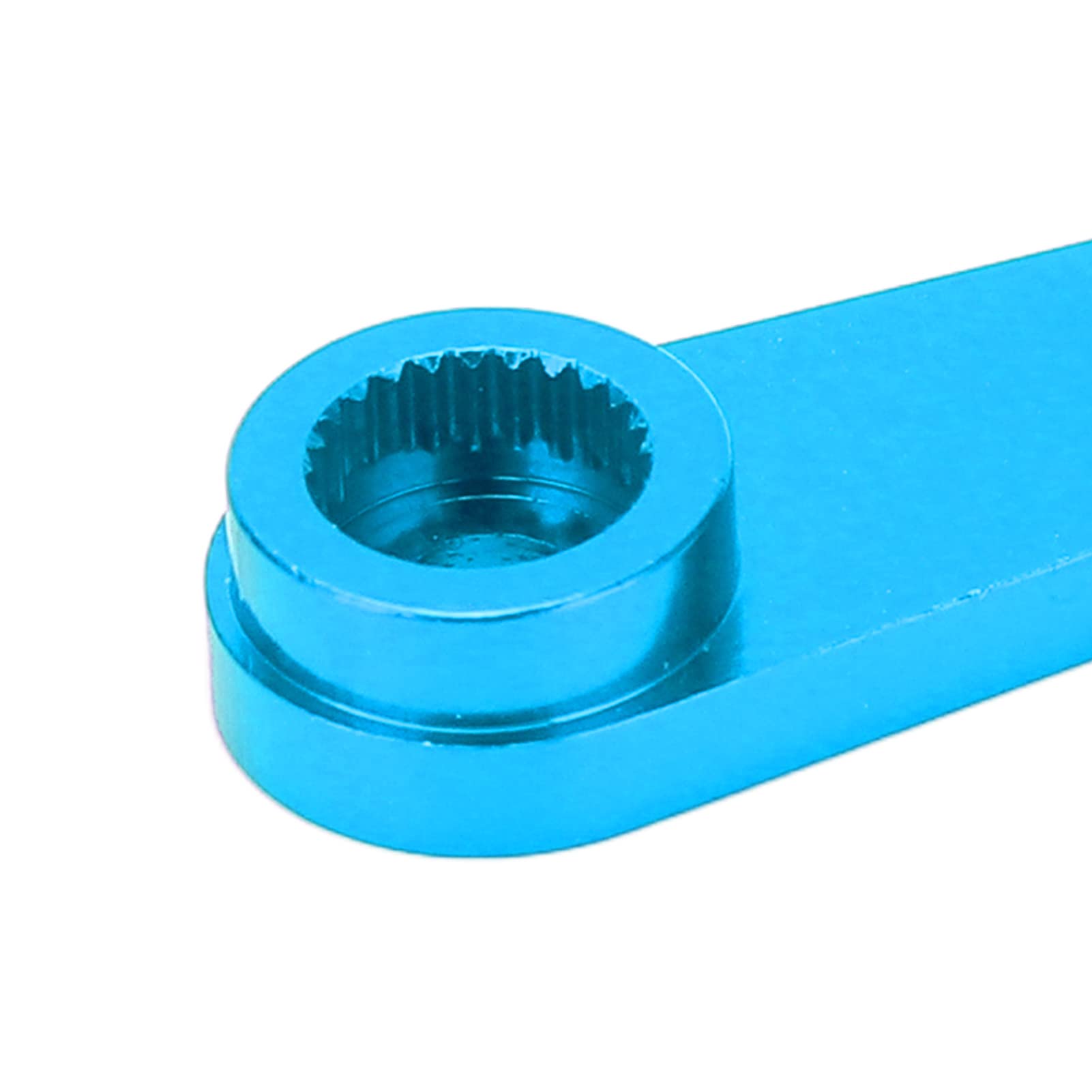 Bras De Servo Direction RC 25T - 3 Pièces En Aluminium Anodisé Bleu - Compatible 1/10 - Remplacement Durable