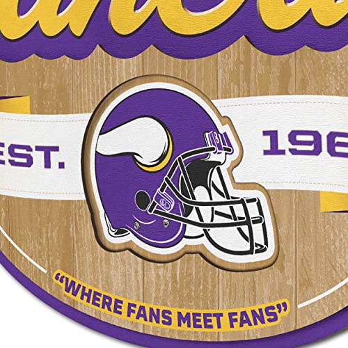 Image of YouTheFan NFL Minnesota Vikings FanCave Wall Art | Ready-To-Hang, 3D Multi-Layered Construction, Floating Wall Mount Design, Great Fan Gift, Officially Licensed Artwork